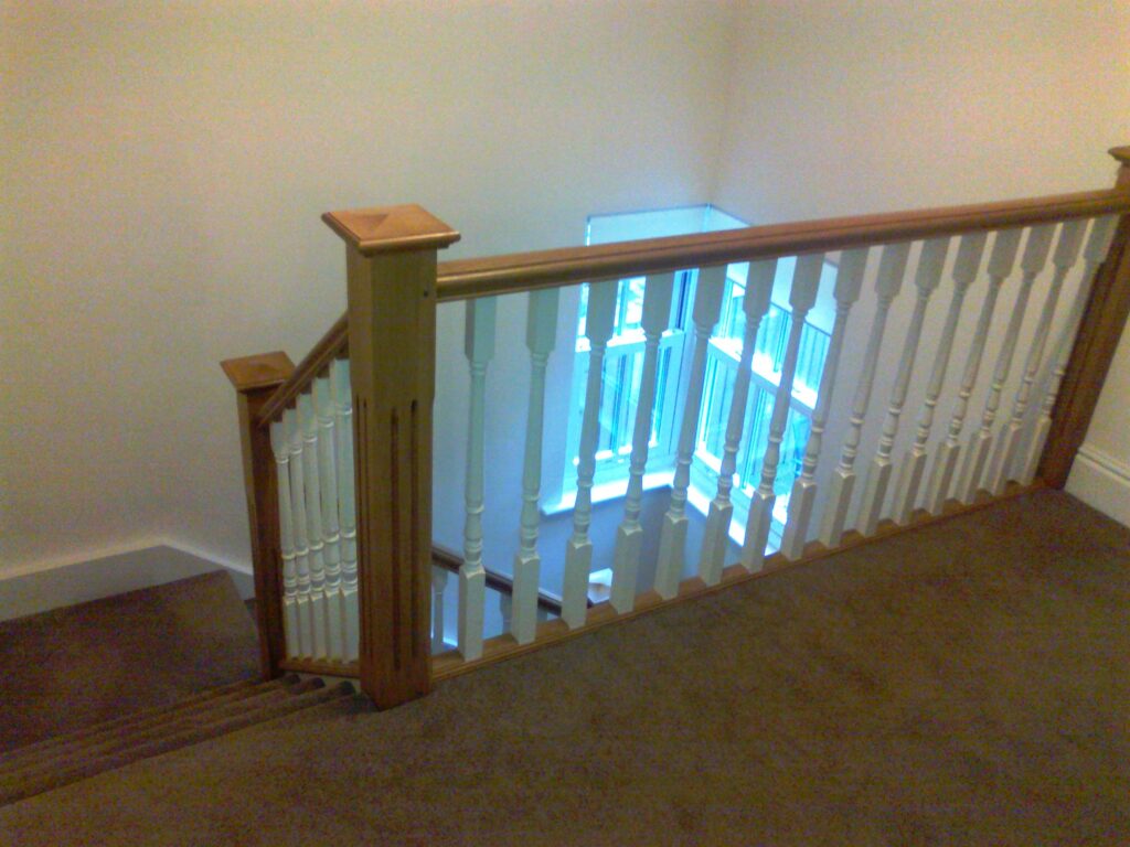 Stairs Landing renovated in the isle of wight by The Staircase Factory