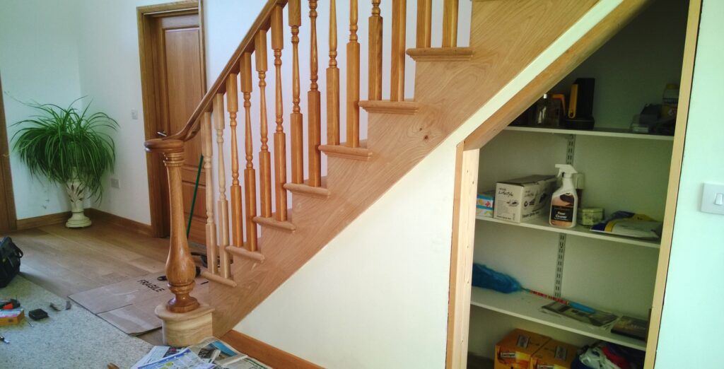 straight flight of stairs installed by The Staircase Factory Isle of Wight