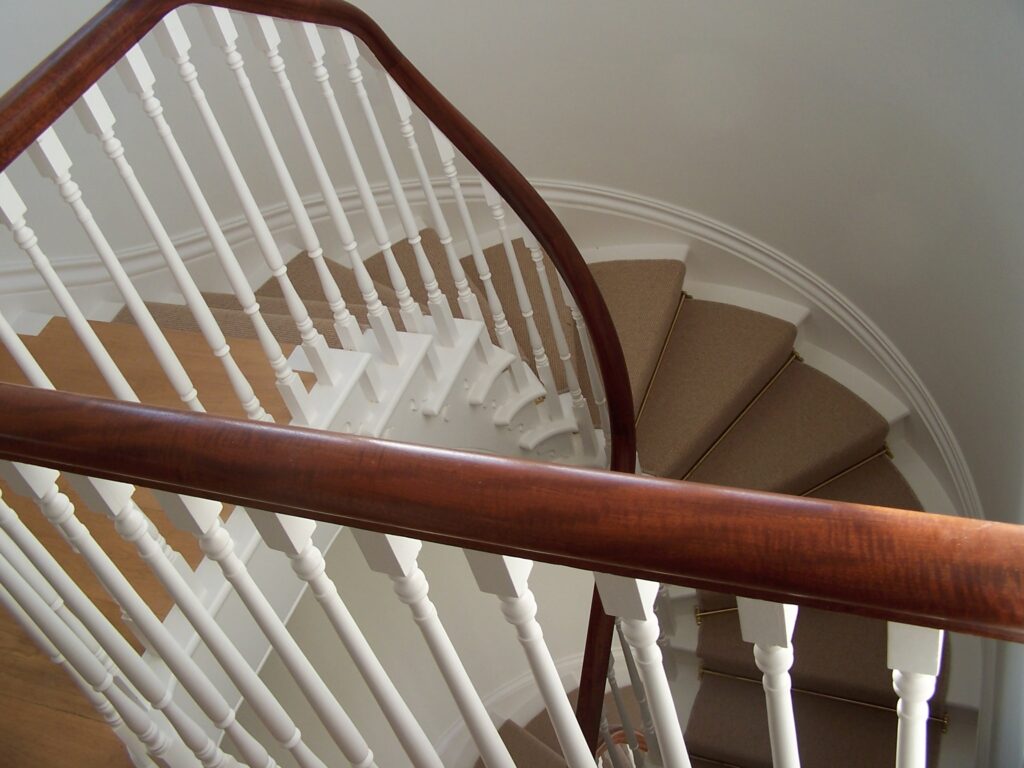 spiral staircase installed by The Staircase Factory, Isle of Wight